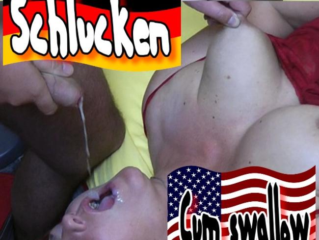 Doggy durchgebumst – Sperma ins Maul