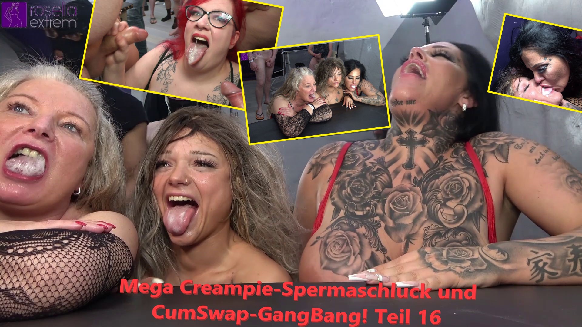 Mega Creampie-Spermaschluck und CumSwap-GangBang! Teil 16